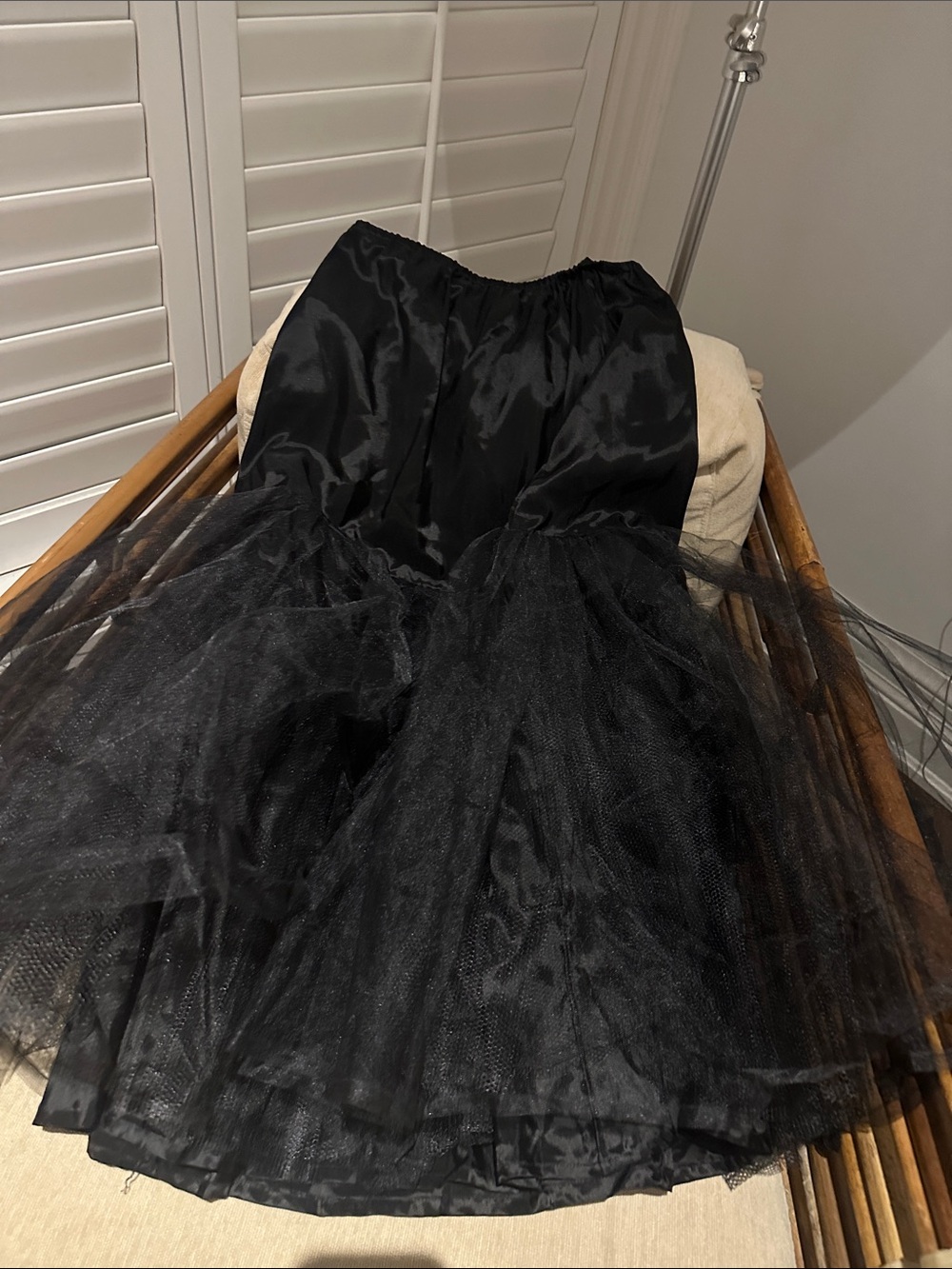 Black Tulle Maxi Skirt